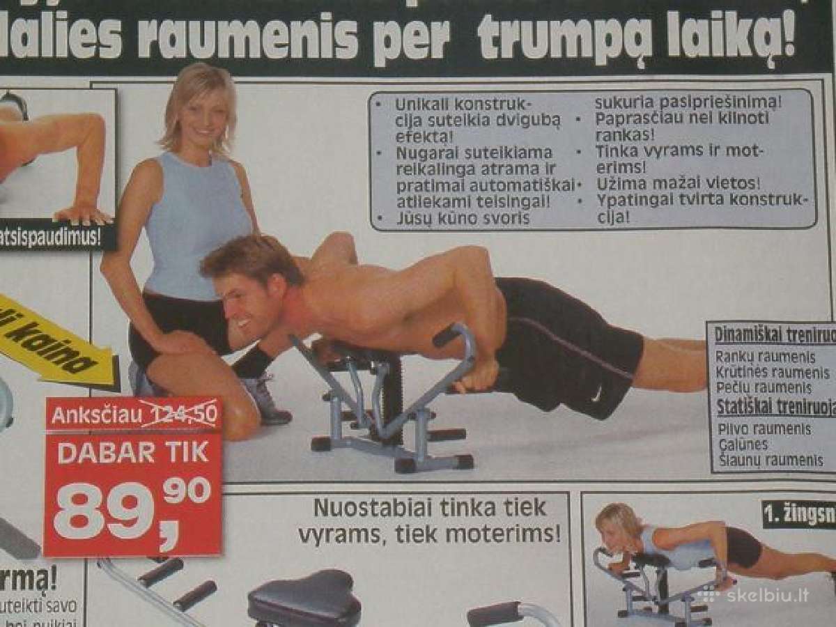 Sporto treniruoklis atsispaudimams daryti - nuotraukos Nr. 6