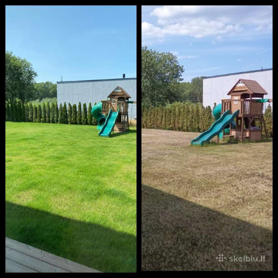 Skarifikavimas,žolės pjovimas, vejos Aeravimas, - nuotraukos Nr. 17
