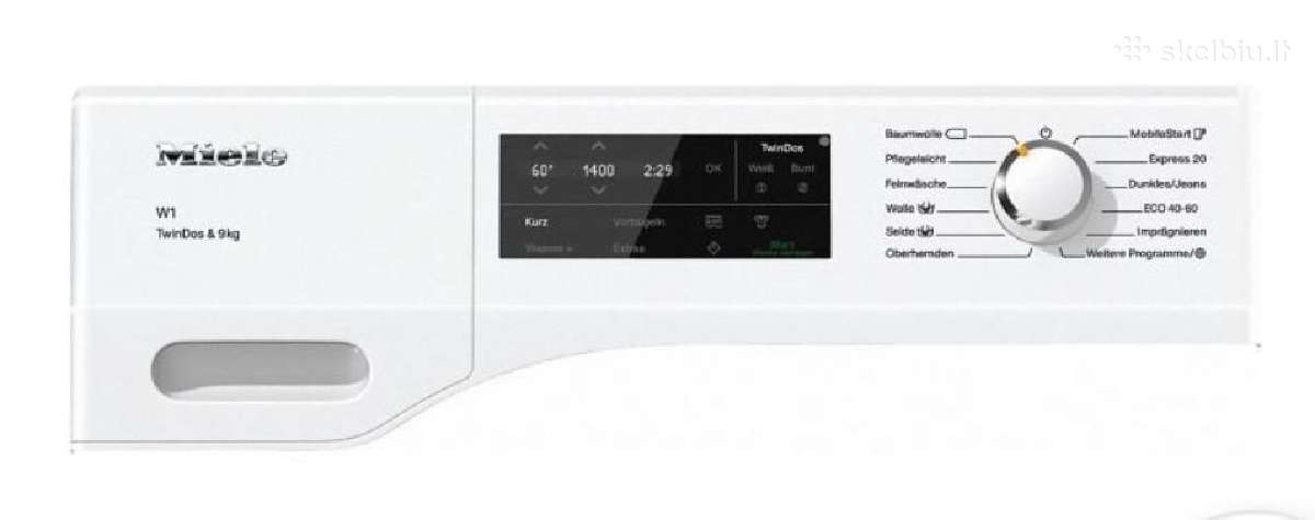 Miele W1 Twindos & 9kg Wificonn@ct 9kg A - nuotraukos Nr. 9