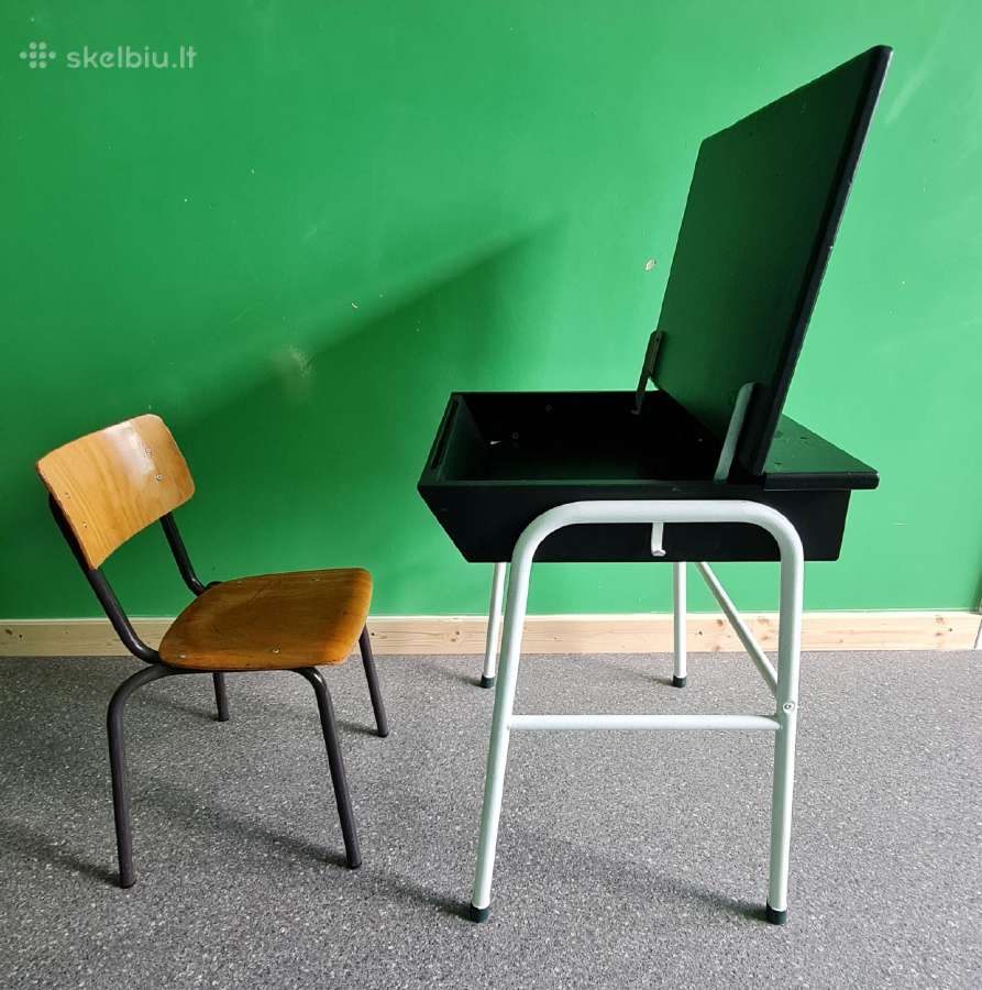 Mokyklinis vintažinis švedų gamybos stalas - nuotraukos Nr. 12