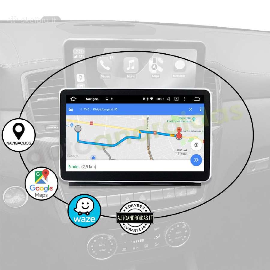Mercedes 2012-15 Ml W166 Gl Android multimedia - nuotraukos Nr. 10
