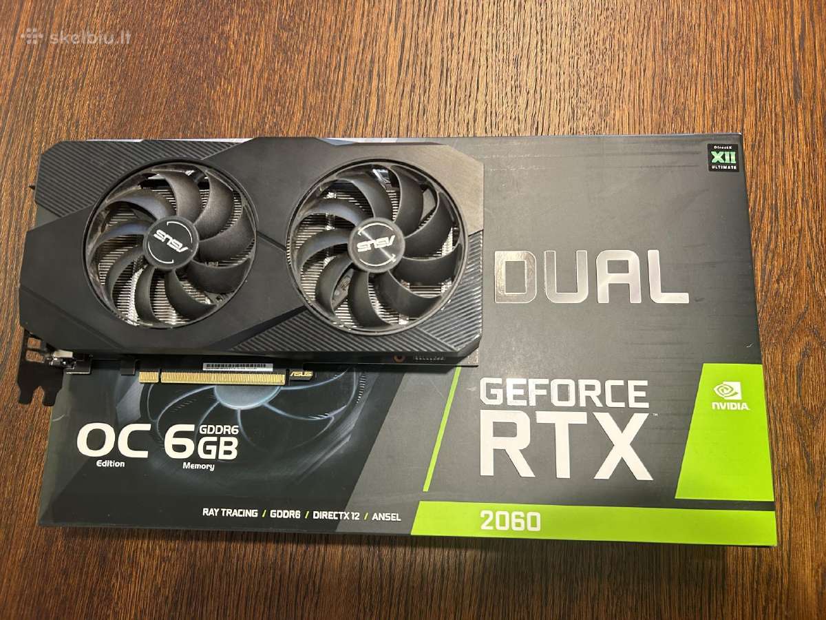 Vaizdo plokštė (Gpu) Asus Dual Geforce Rtx 2060 Oc - Skelbiu.lt