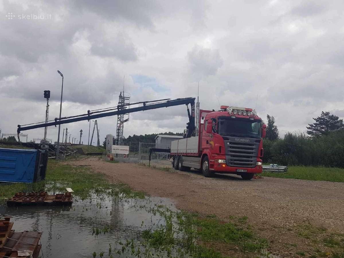 Fiskaras krovinių pervežimas kranas tralas 17m - nuotraukos Nr. 16