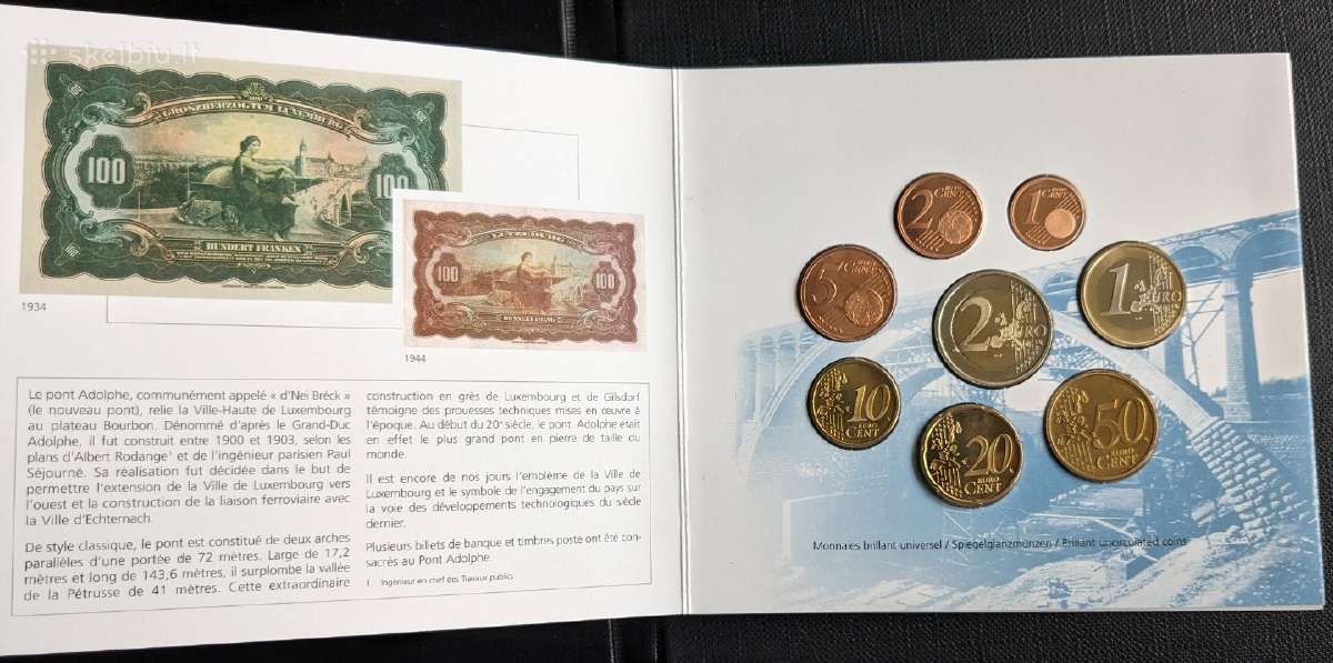 Liuksemburgas, Suomija. Rinkiniai banko bukletuose