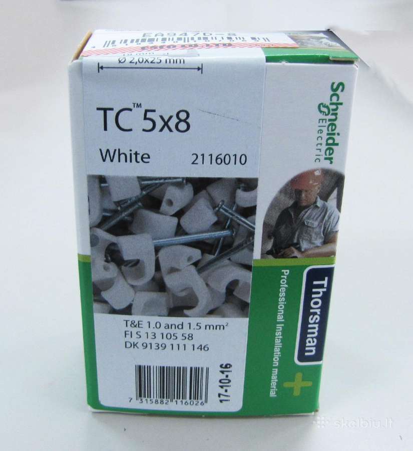 Laikikliai apkaba 5x8 Schneider Thorsman