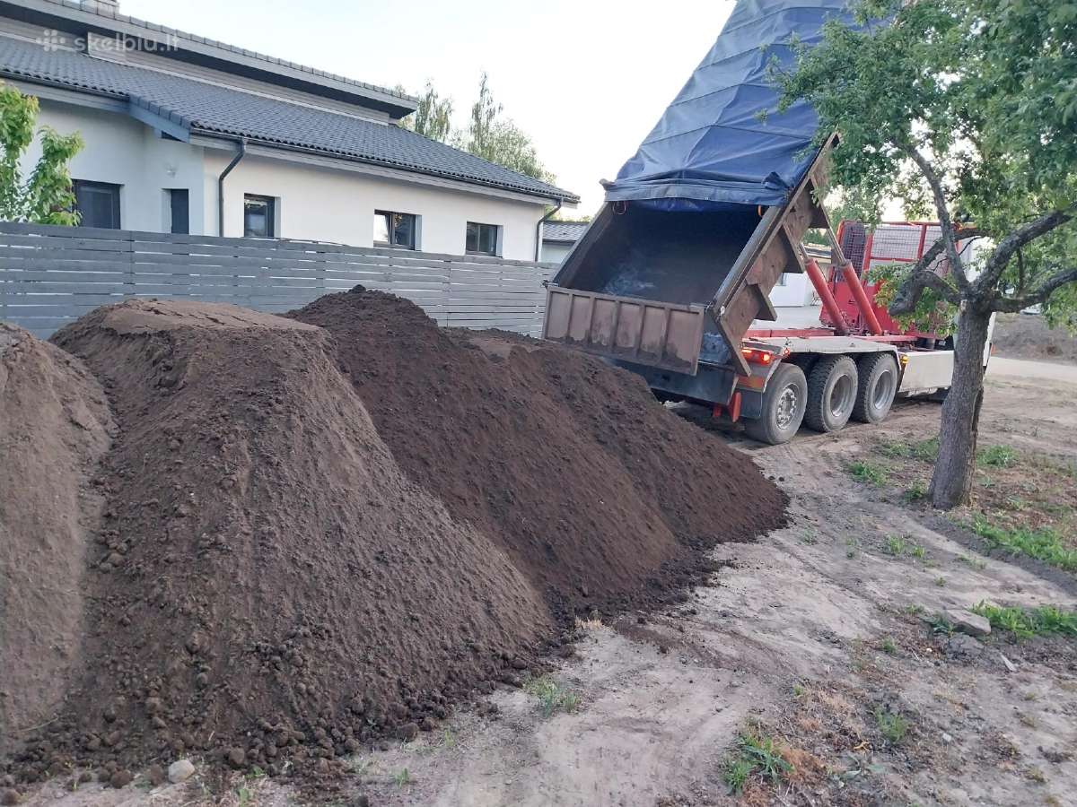 Juodžemis, smelis, žvyras. atvežame ir savaitgali