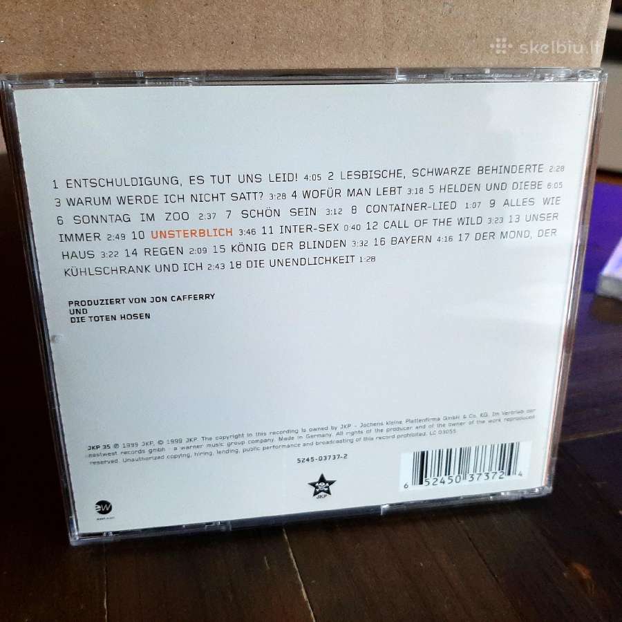 Die Toten Hosen - rock CD albumų kolekcija - nuotraukos Nr. 5