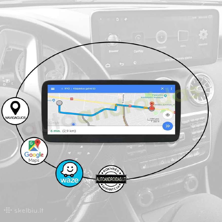 Mercedes A W176 Gla X156 Cla Android multimedia - nuotraukos Nr. 8