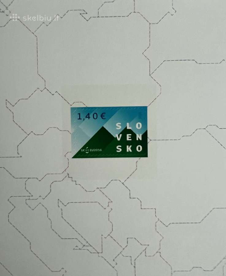 Slovakijos pirmininkavimo Et 2016 m. pašto ženklas - nuotraukos Nr. 2