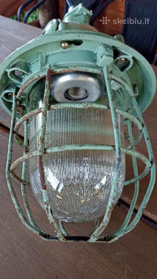 Senas,industrinio,retro,brutal stiliaus šviestuvas - nuotraukos Nr. 4