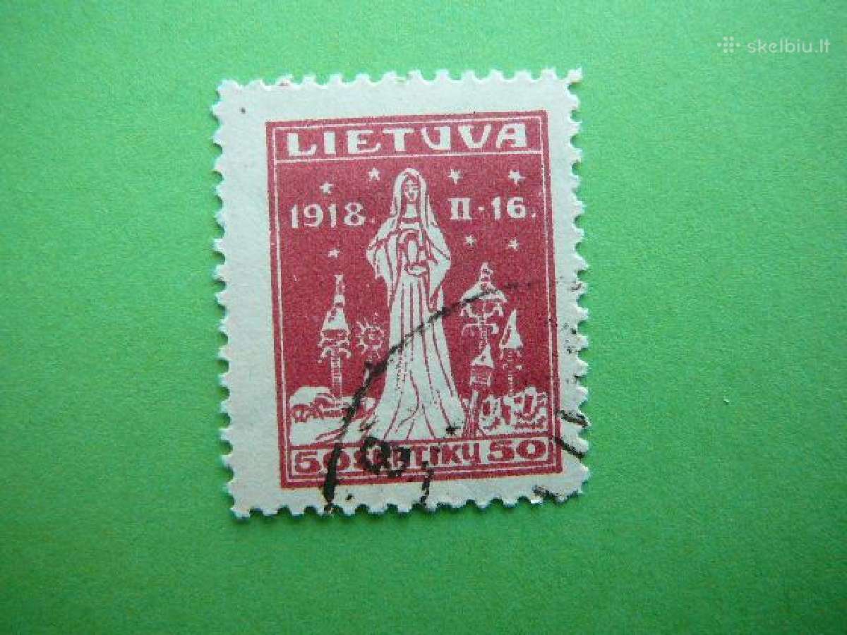 Lietuva 1920 Nepriklausoma 2m. antsp. lit70a