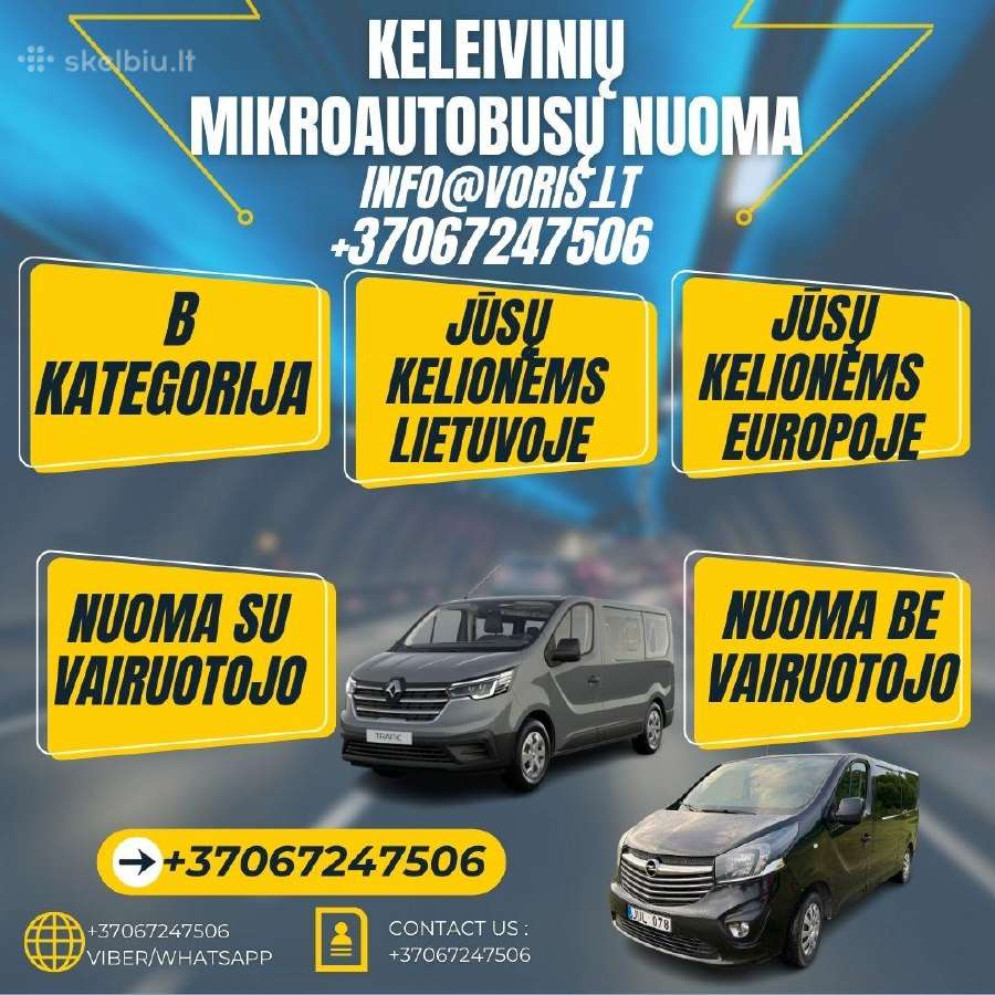 Nuoma Keleivinio mikroautobuso - nuotraukos Nr. 20