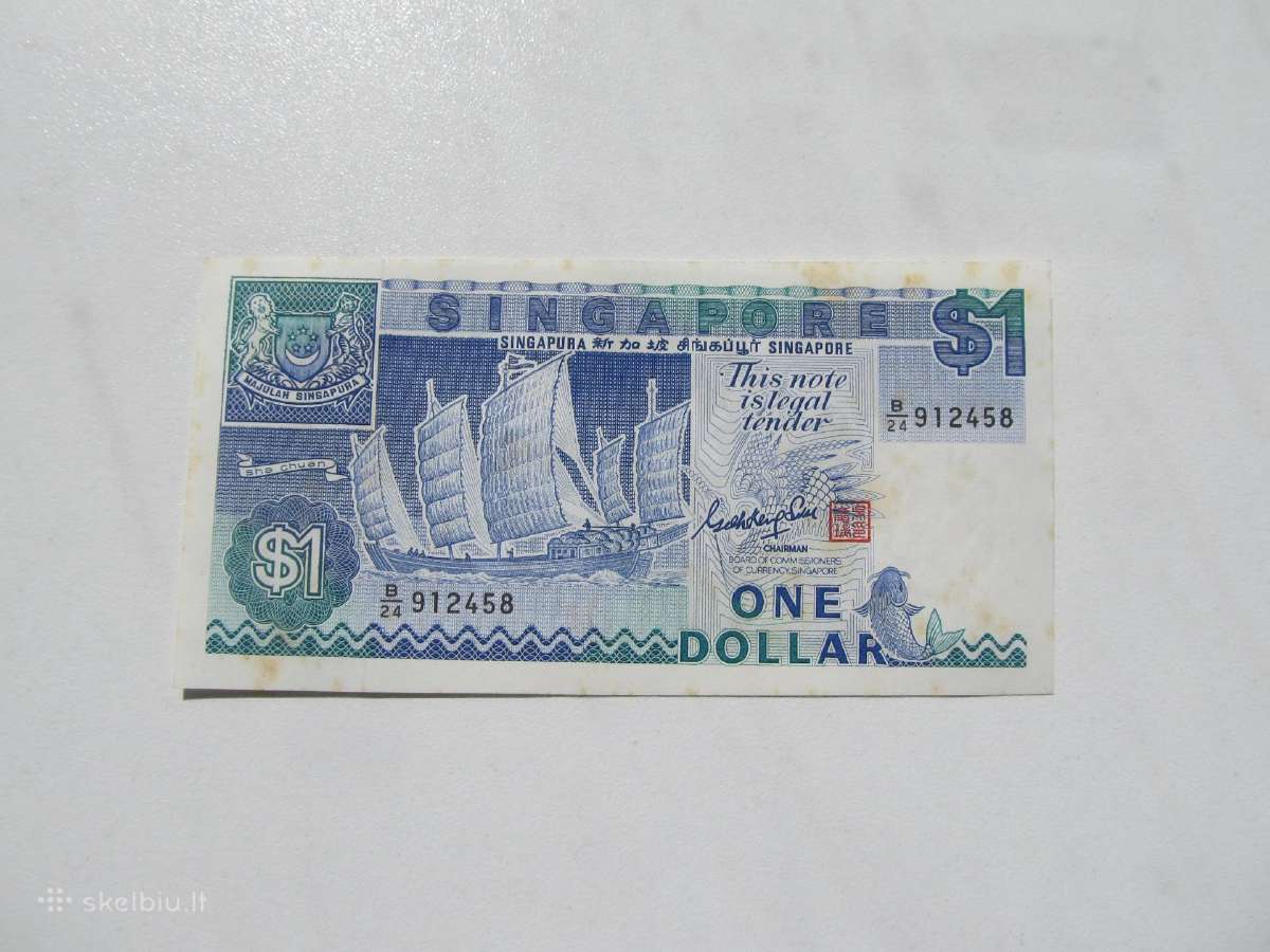 1 dollar , Singapūras , 1987