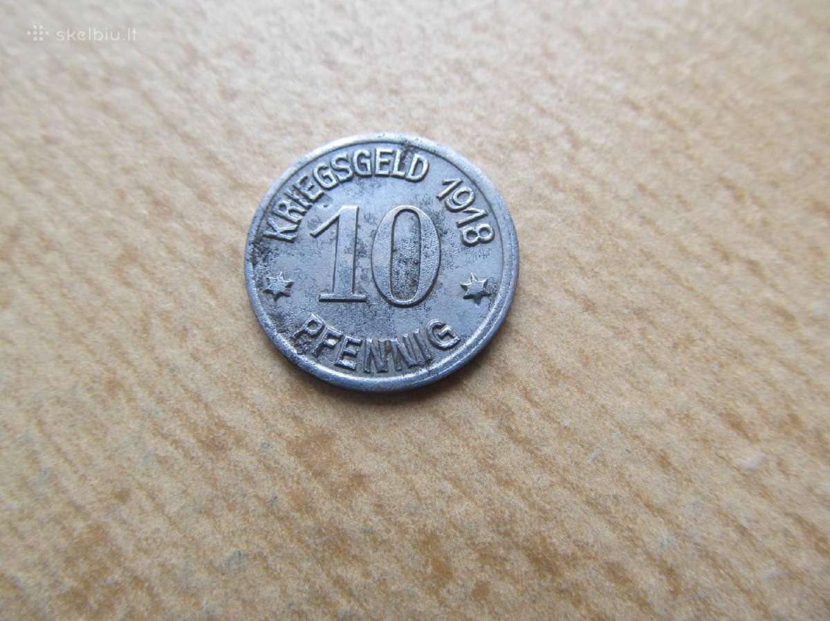 Notgeldas 10 pfennig , Coblenz , 1918 .
