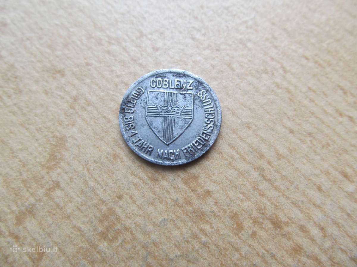 Notgeldas 10 pfennig , Coblenz , 1918 . - nuotraukos Nr. 2