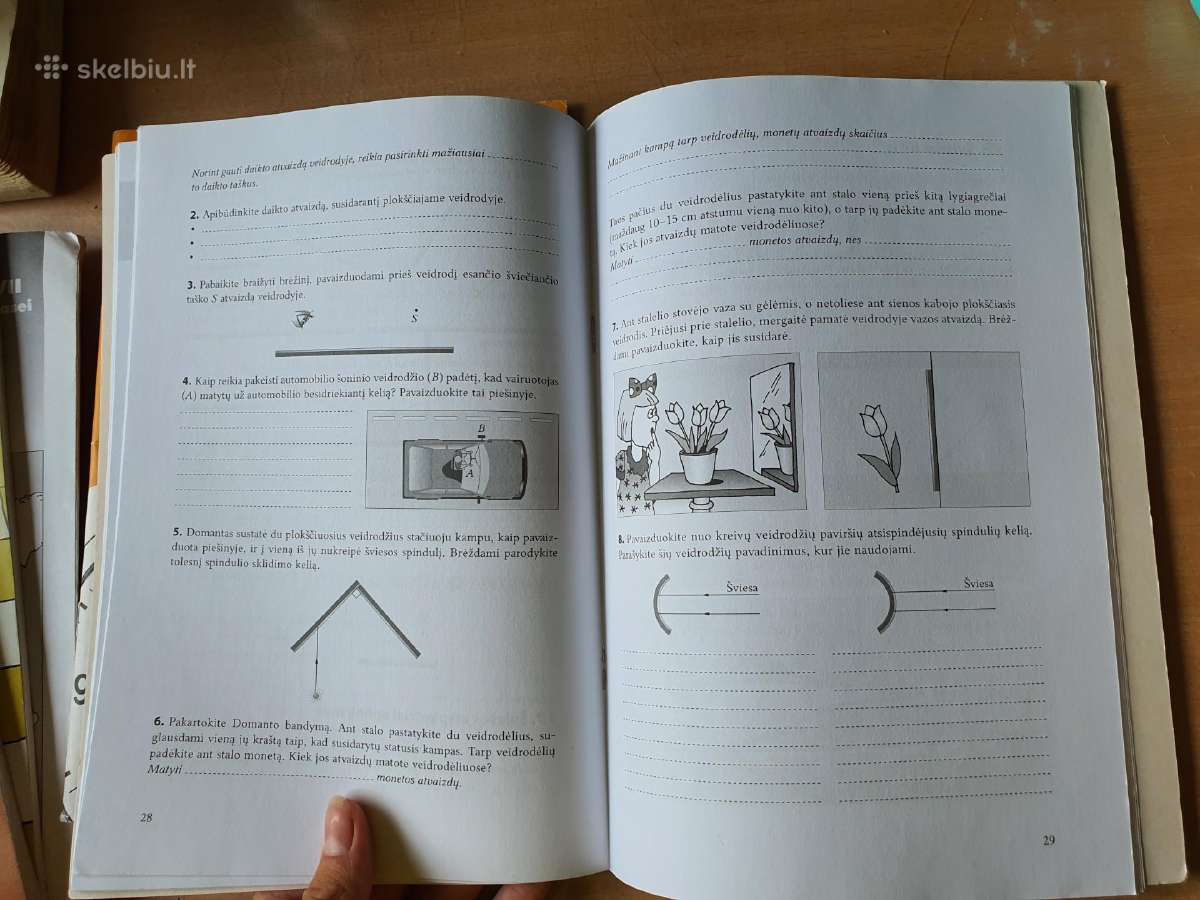 Fizikos 7 pratybos abi dalys 5 puslapiai prirašyti - nuotraukos Nr. 3