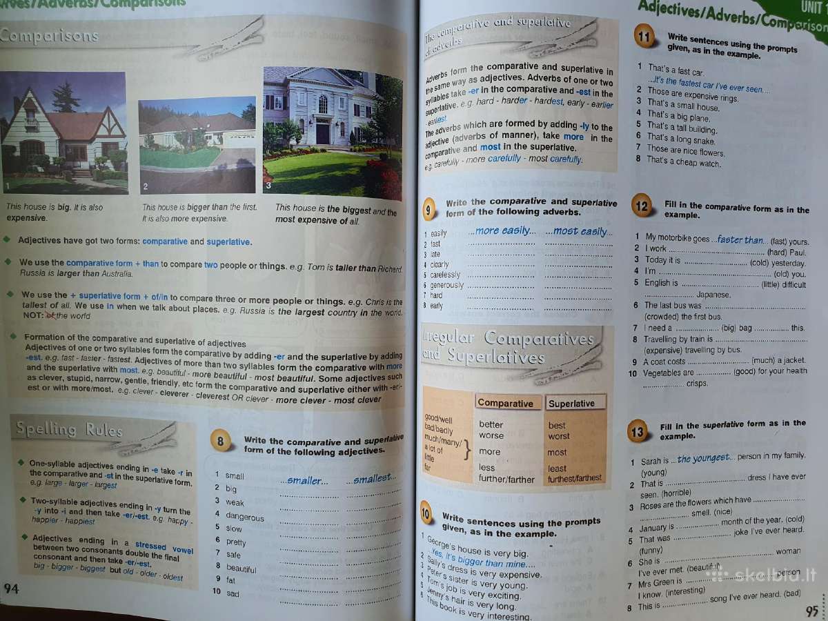 Anglų vadovėlis Grammarway 1, mažiau 10% prirašyta - nuotraukos Nr. 2