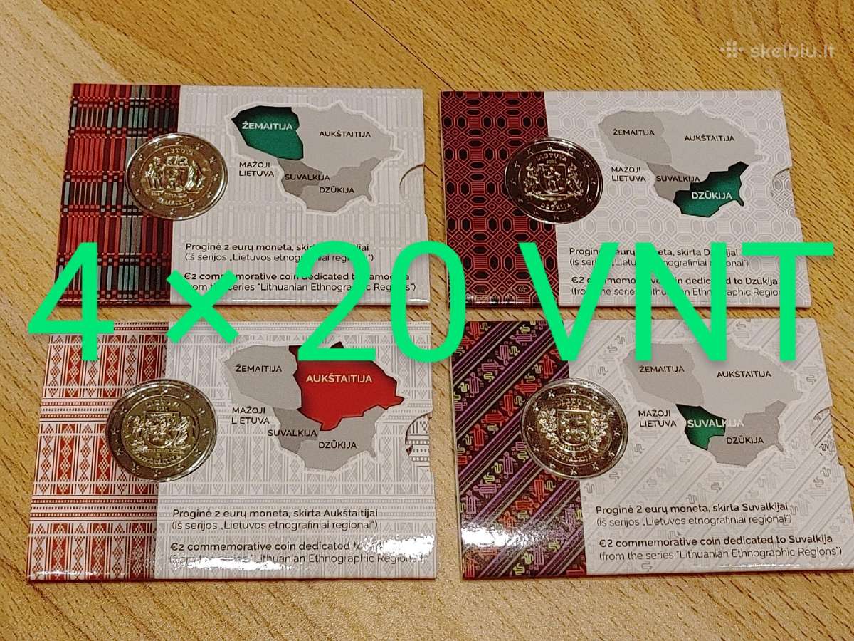 2€ Žemaitija Aukštaitija Dzūkija Suvalkija - invs