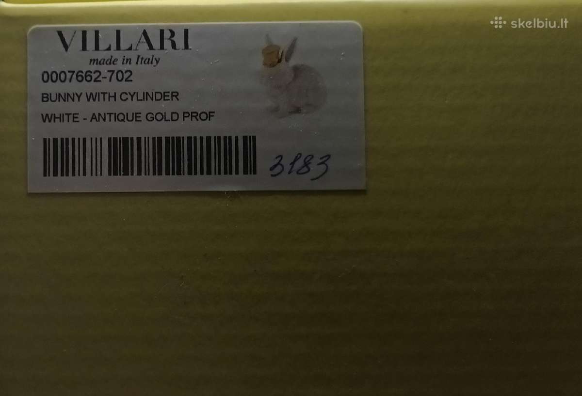 Villari 24ct paauksuota porcelianine skulpturele. - nuotraukos Nr. 8