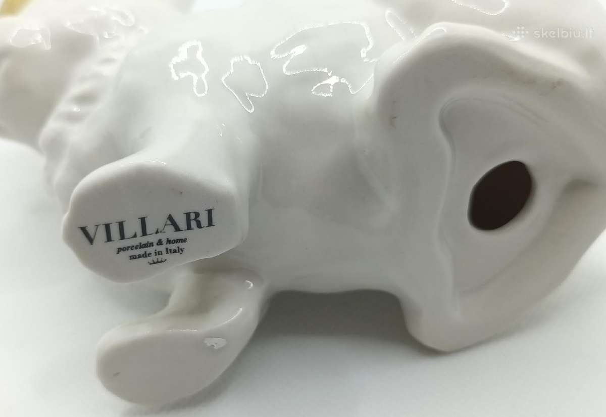 Villari 24ct paauksuota porcelianine skulpturele. - nuotraukos Nr. 5