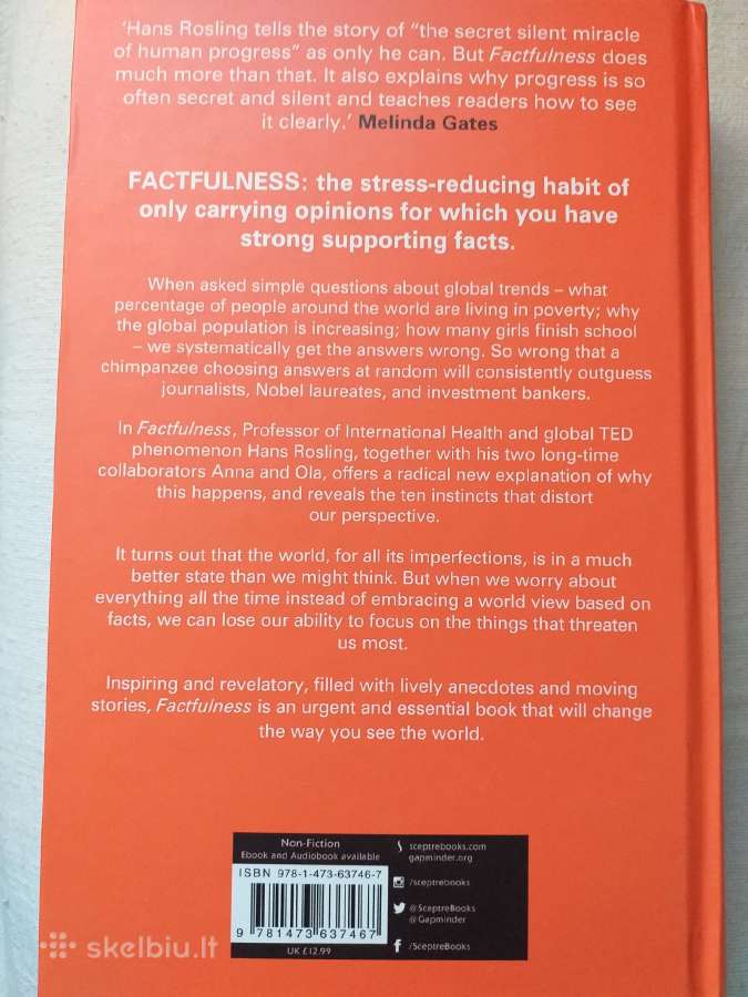 Hans Rosling. Factfulness (anglų kalba) - nuotraukos Nr. 2