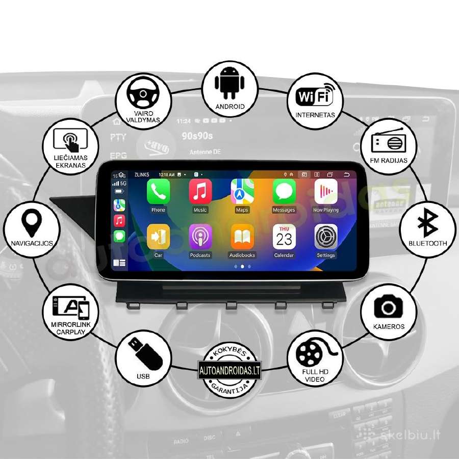 Mercedes 2008-15 GLK X204 Android multimedia GPS - nuotraukos Nr. 2