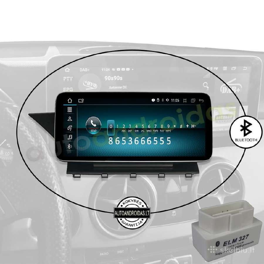 Mercedes 2008-15 GLK X204 Android multimedia GPS - nuotraukos Nr. 4