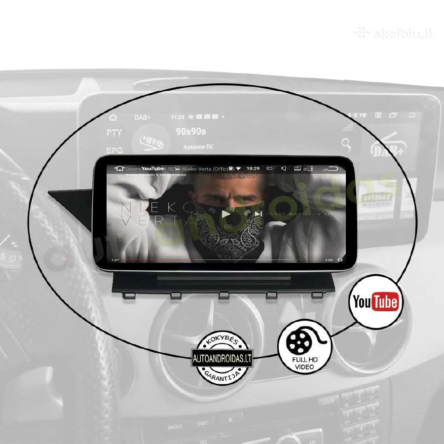 Mercedes 2008-15 GLK X204 Android multimedia GPS - nuotraukos Nr. 8