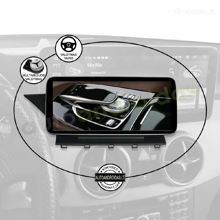 Mercedes 2008-15 GLK X204 Android multimedia GPS - nuotraukos Nr. 11