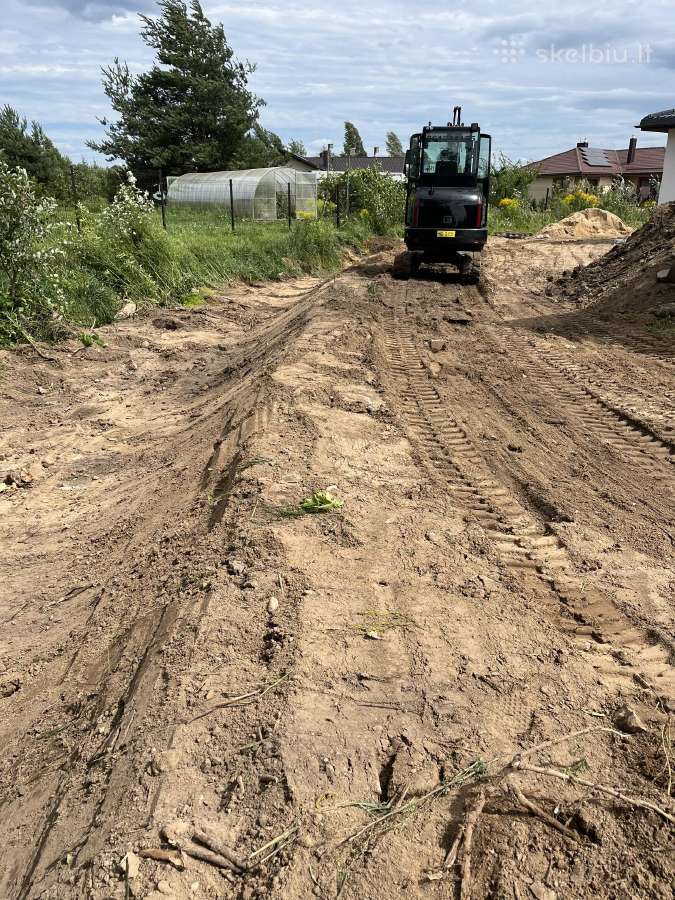 Bobcat ir Mini ekskavatoriaus 3.5t nuoma su oper. - nuotraukos Nr. 4