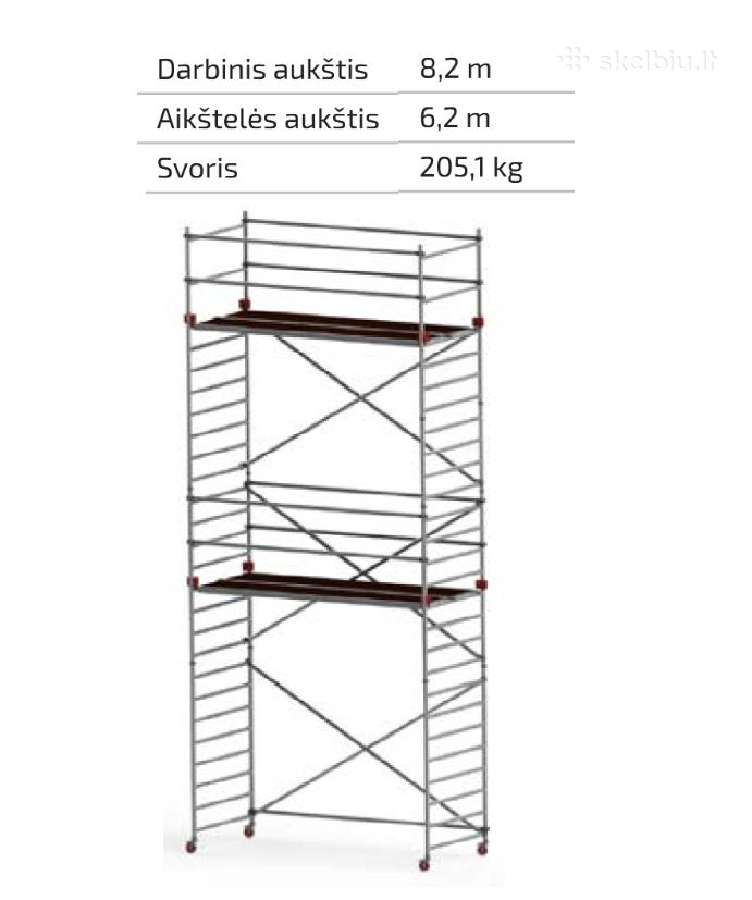 Fasadinių pastolių, Alu bokštelių nuoma Šiauliuose - nuotraukos Nr. 8
