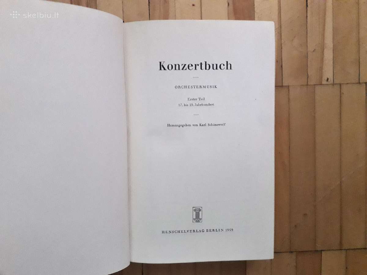 Konzertbuch Orchestermusik 2 tomai 1959, 1961 m. - nuotraukos Nr. 5