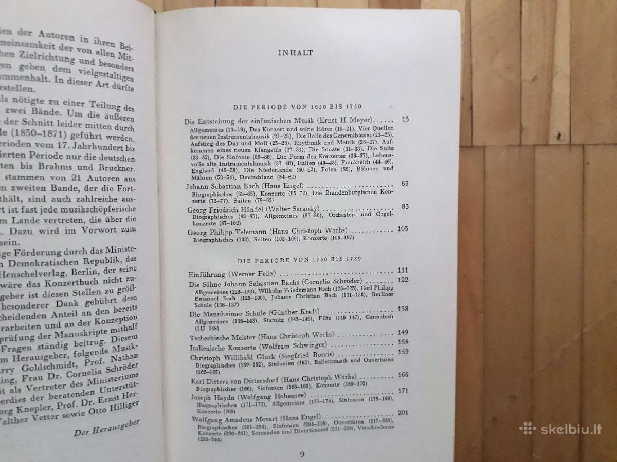 Konzertbuch Orchestermusik 2 tomai 1959, 1961 m. - nuotraukos Nr. 6