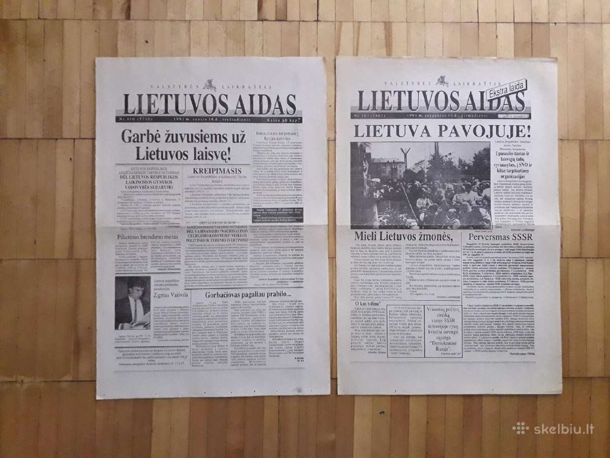 1989-91 metų laikraščiai su svarbiausiais įvykiais - nuotraukos Nr. 6