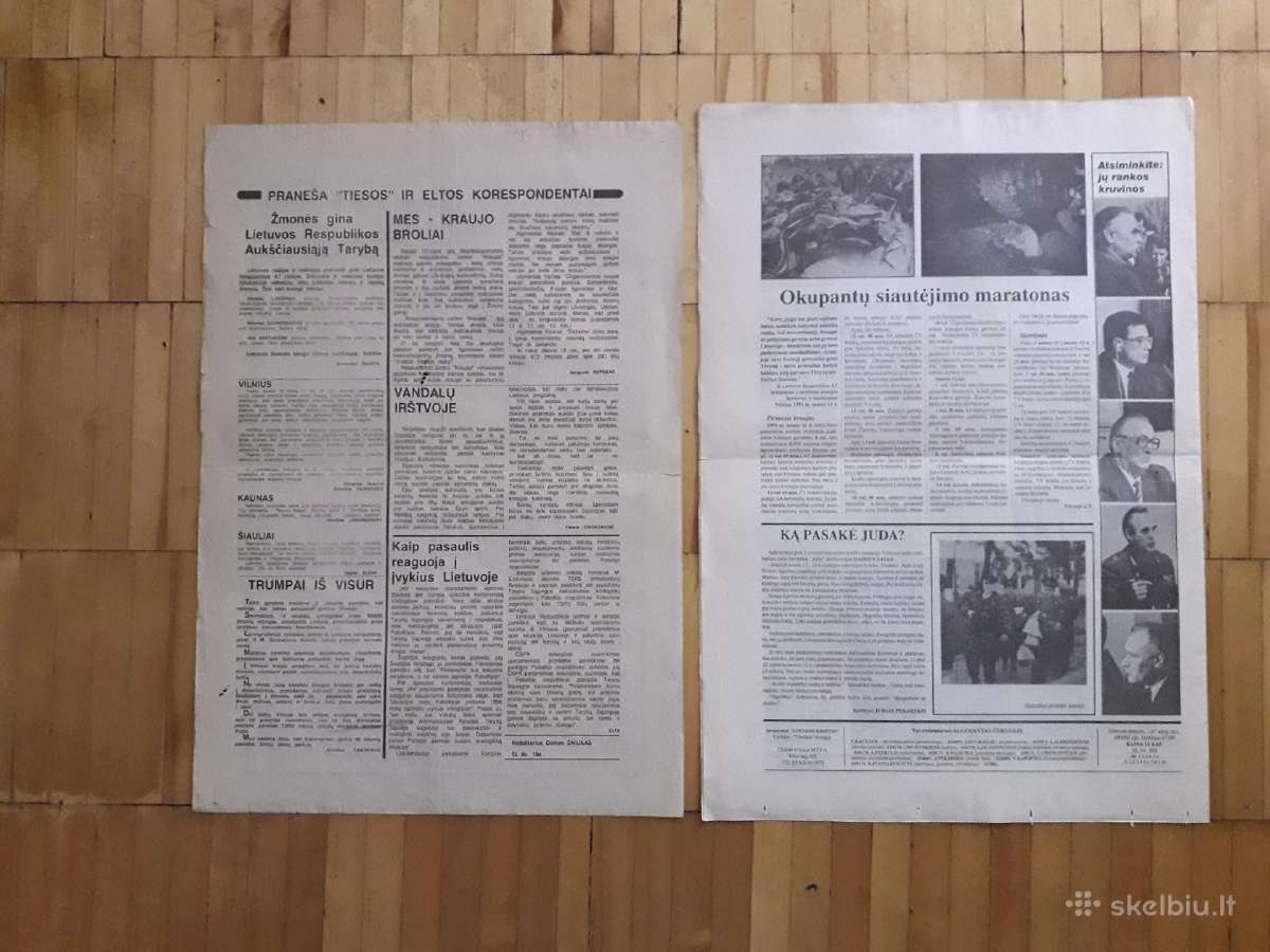 1989-91 metų laikraščiai su svarbiausiais įvykiais - nuotraukos Nr. 9