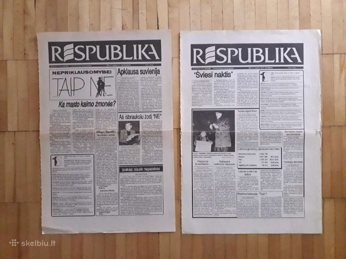 1989-91 metų laikraščiai su svarbiausiais įvykiais - nuotraukos Nr. 13