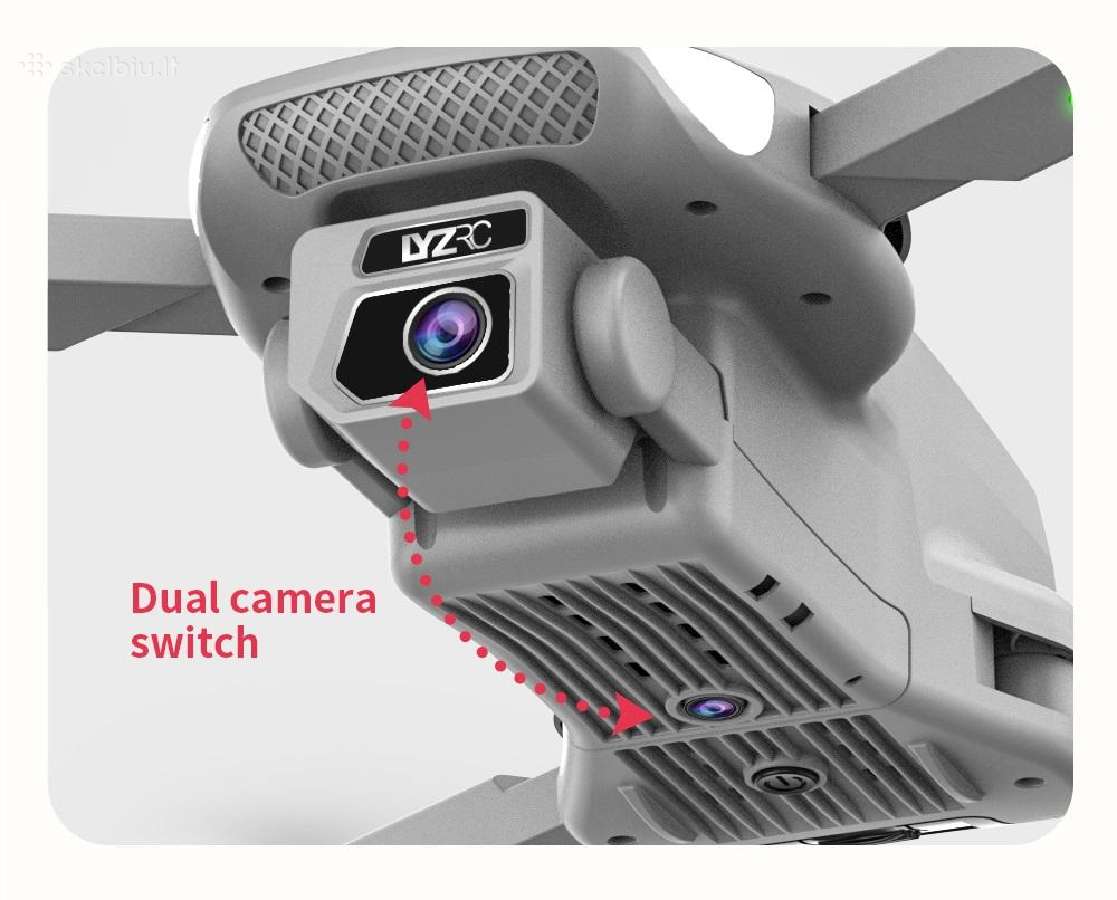 Dronas L500pro su dviejomis kameromis GPS ir WiFi - nuotraukos Nr. 3
