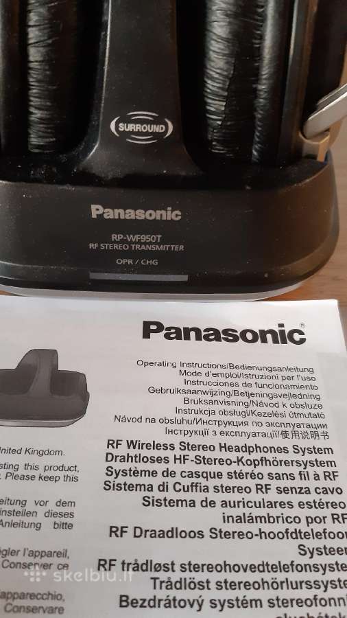 Labai mažai naudotos belaidės ausinės Panasonic - nuotraukos Nr. 2