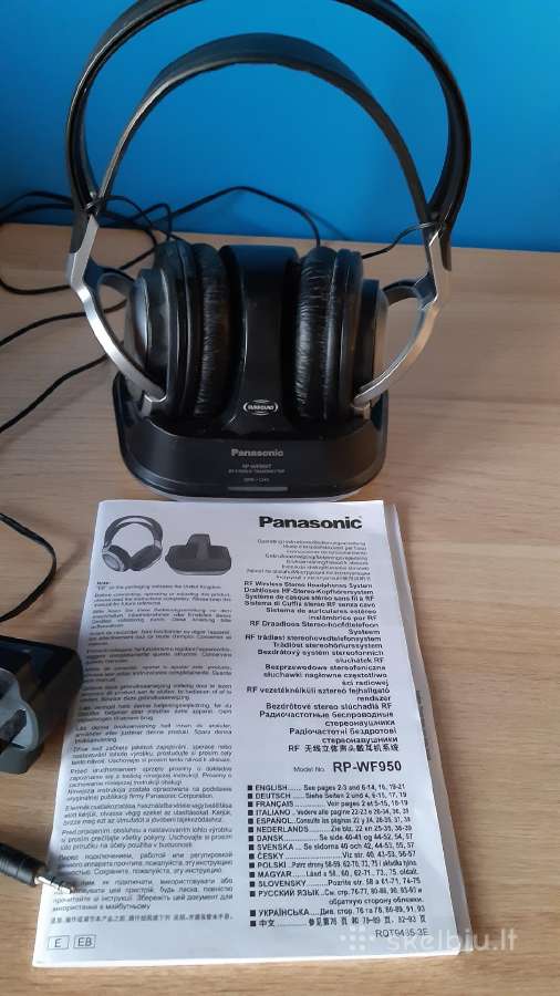 Labai mažai naudotos belaidės ausinės Panasonic - nuotraukos Nr. 3