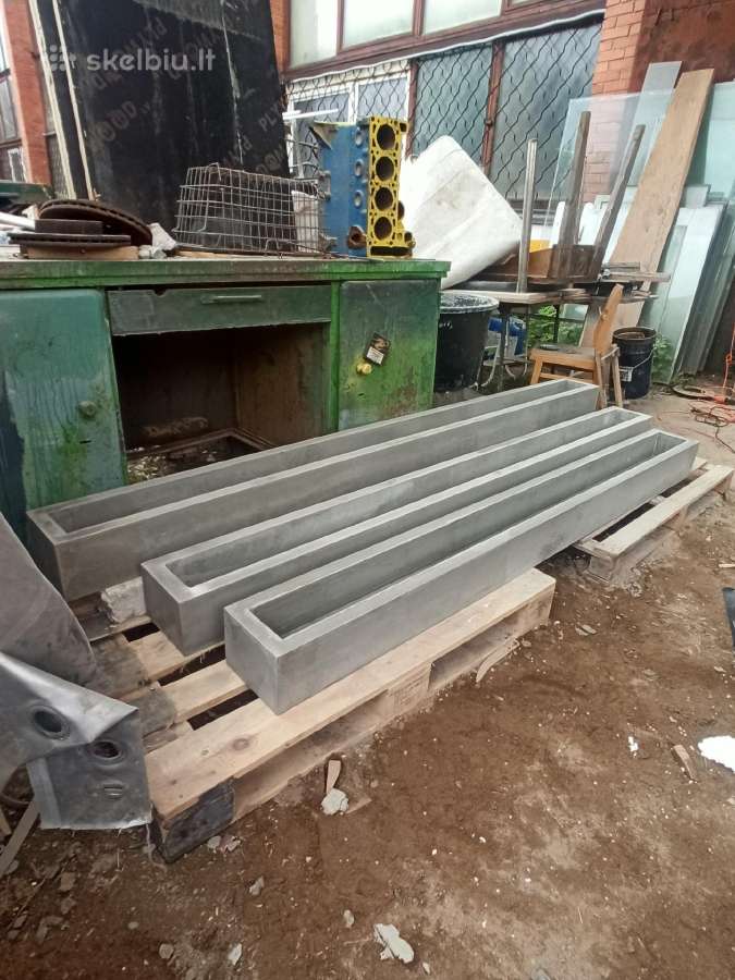 Betoniniai vazonai, šiukšliadėžės. - nuotraukos Nr. 11
