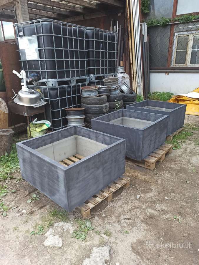 Betoniniai vazonai, šiukšliadėžės. - nuotraukos Nr. 10