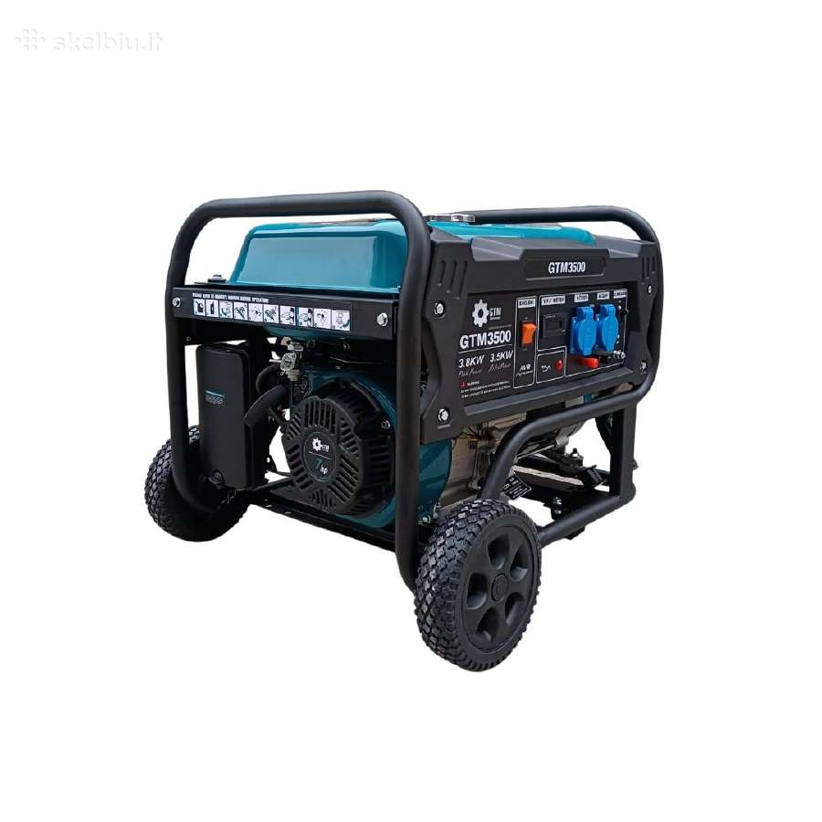 Vokiškas Benzininis elektros generatorius 3.8kw - nuotraukos Nr. 3