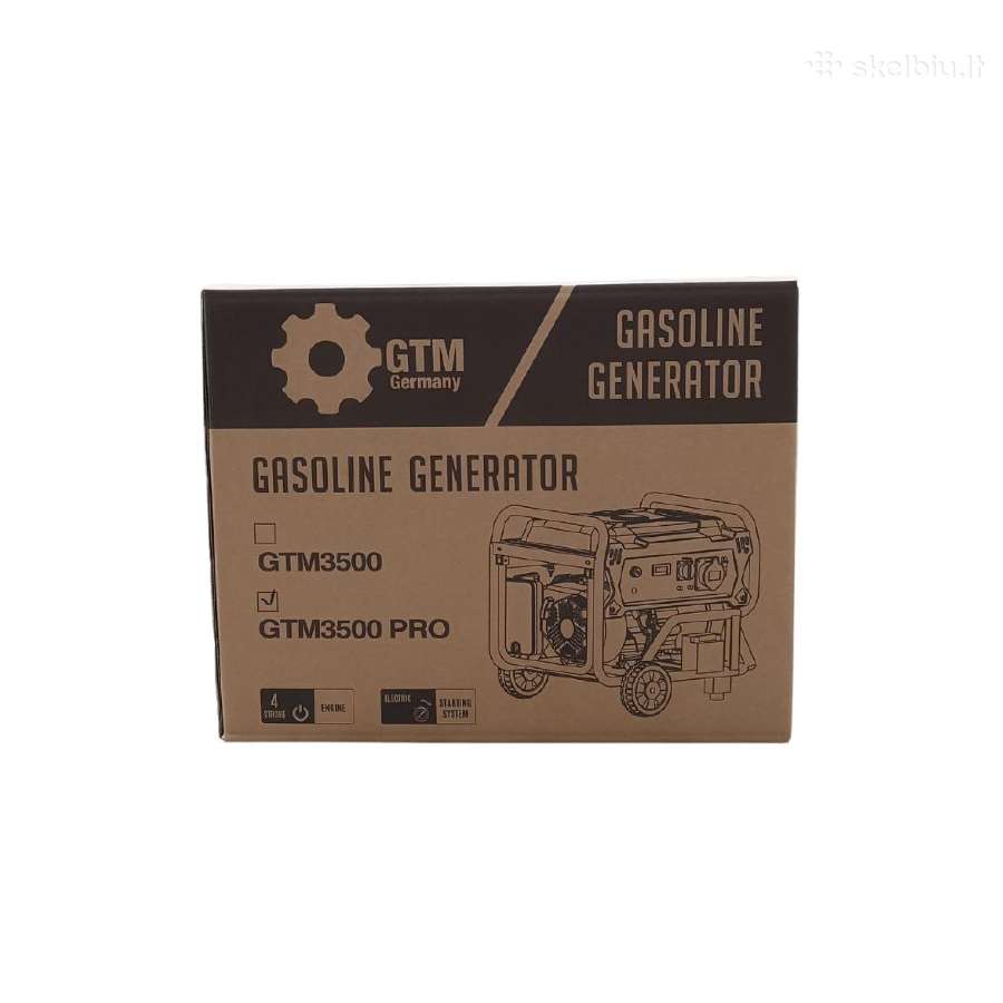 Vokiškas benzininis generatorius 3,8 kw Trifazis - nuotraukos Nr. 9