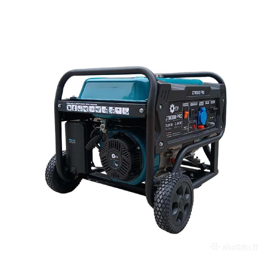 Vokiškas benzininis generatorius 3,8 kw Trifazis - nuotraukos Nr. 4
