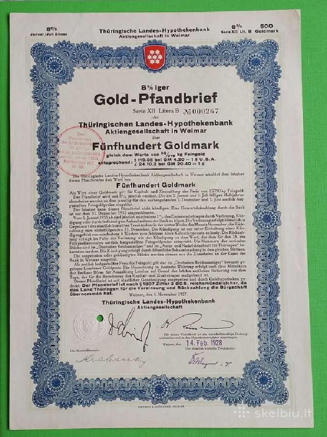 100 Gaoldmark 1928 m.