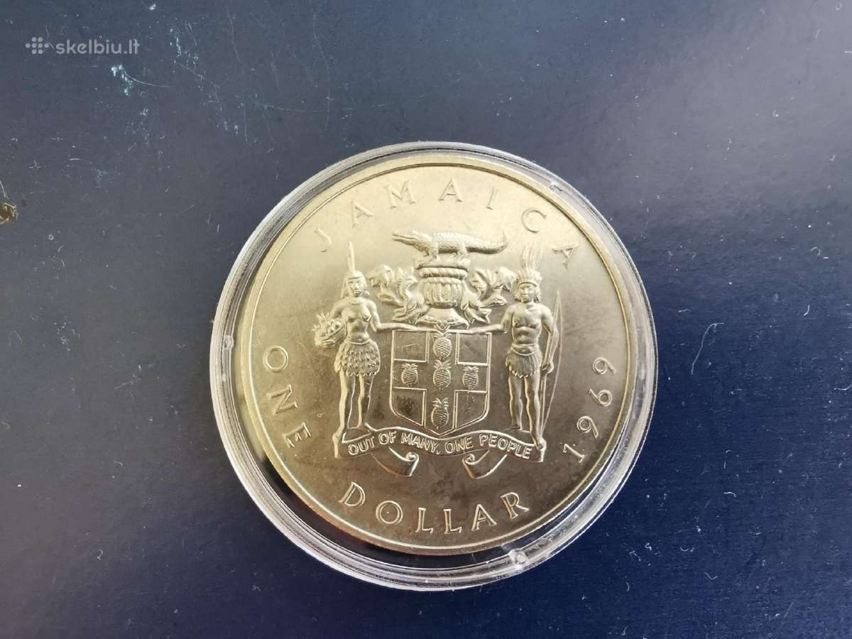 Jamaika 1969m 1 dollar Bustamante Cu-ni 7eu - nuotraukos Nr. 2