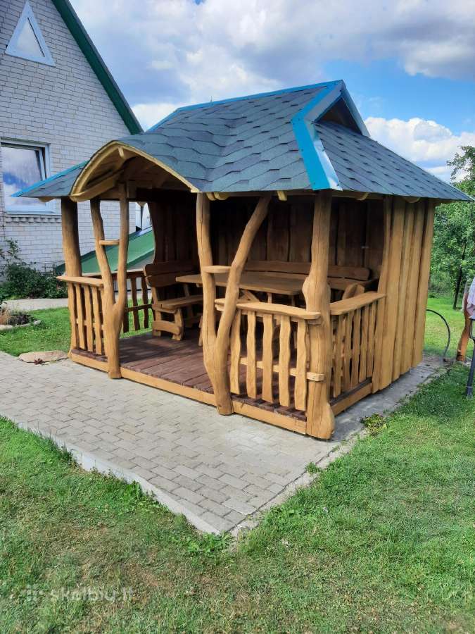 Pavėsinė ,šulinio apdaila. - nuotraukos Nr. 17