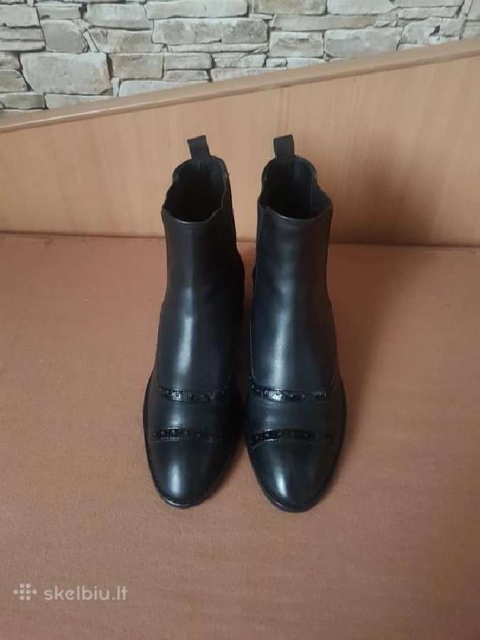 Natūralios odos Massimo Dutti auliniai batai 37d - nuotraukos Nr. 3