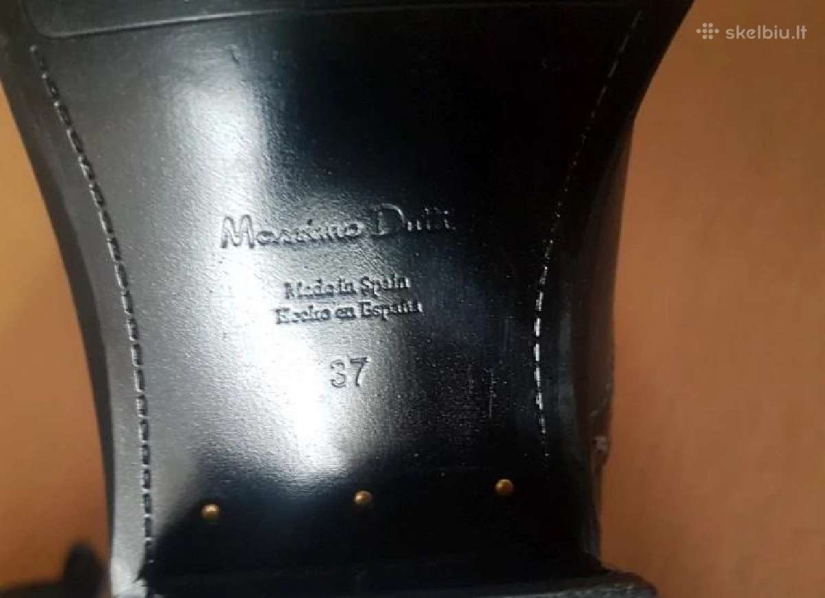 Natūralios odos Massimo Dutti auliniai batai 37d - nuotraukos Nr. 5