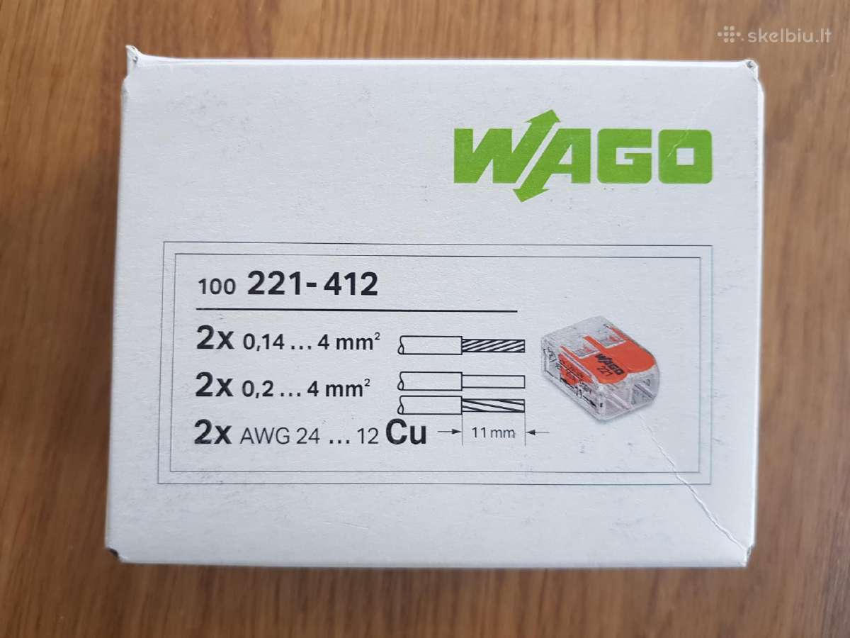 Laidų jungtys Wago (įvairių tipų)